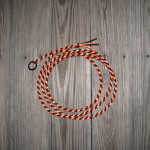 Piggin' string. Black with orange tracer cord.