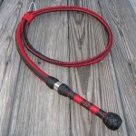 Fancy plait bullwhip with collar