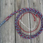 Fancy plaited grip with chevron/snake thong